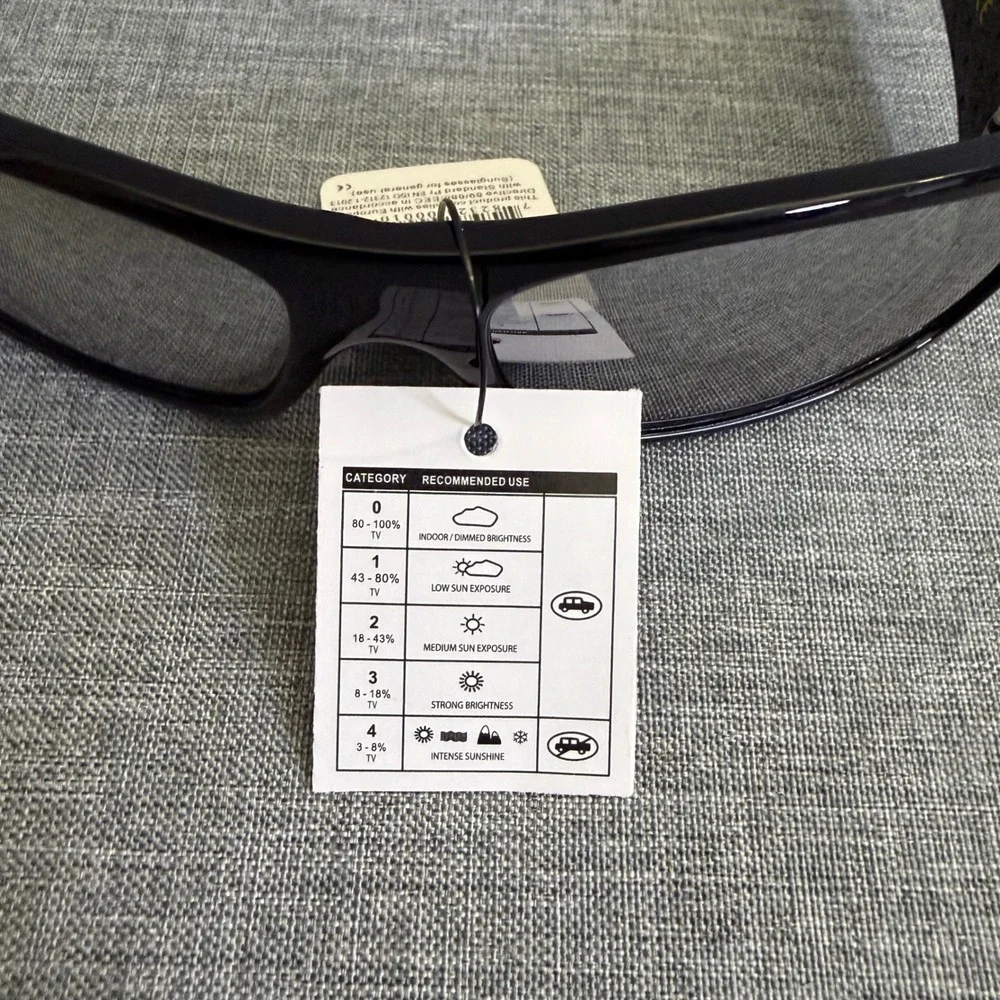 Choppers Sunglasses Mens OS Black Silver 6775-SLV Skull Graphic Wrap Biker Y2K